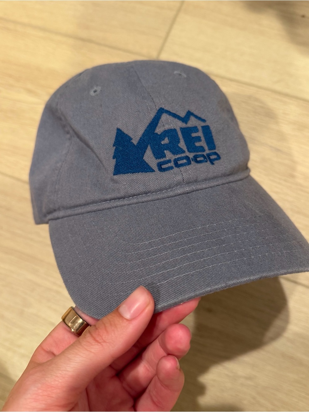 REI Co-op Gray Cotton Baseball Cap Hat